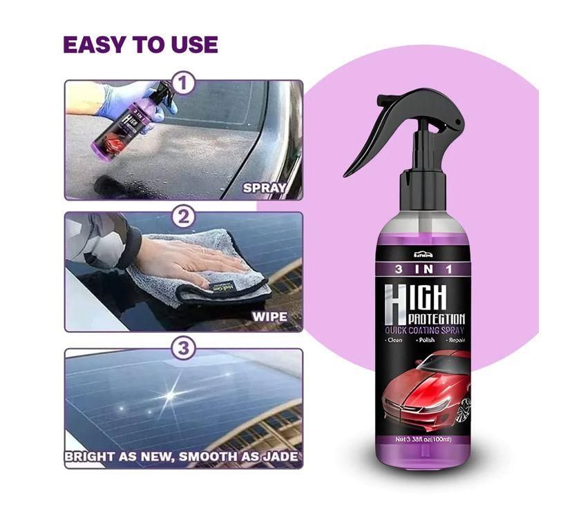 3 in 1 High Protection Quick Ceramic Car Wax Spray